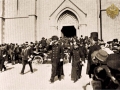 Sarajevo, 31. maj 1910. Odlazak cara iz katredale i odlazi prema novoj srpsko-pravoslavnoj crkvi  Rudolfovoj ulici pješke