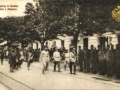 Mostar, 03. juni 1910. sati 12:00; Nakon obilaska počasne čete cara ispred carskog paviljona dočekao ga je gradonačelnik Mostara Mujaga Komadina