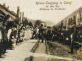 Doboj, 30.maja 1910. sati 8:12.  doček od strane gradonačelnika Bego hadži Mujagić i predstavnici vojne i civilne uprave
