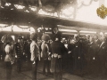 Bos.Brod 30.maja 1910. doček od strane zemaljskog poglavara general Marijan Varešanin od Vareša, gradonačelnik Mehmed Hafiz ef. Hodžić sa gradskim zastupstvom